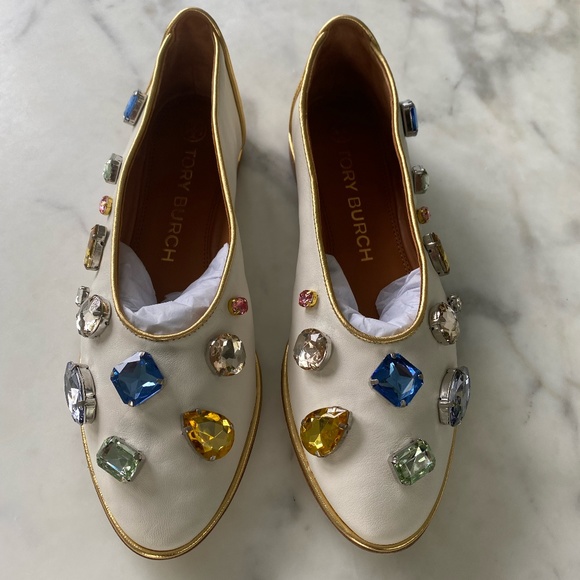 Tory Burch Shoes - Tory Burch Crystal Flats - 7.5